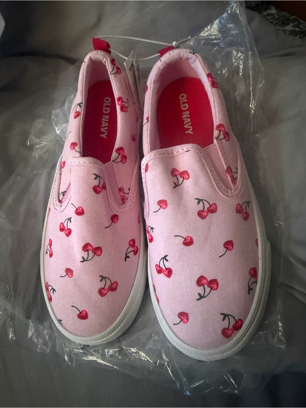Old Navy Pink Cherry Slip-On Sneakers for Kids